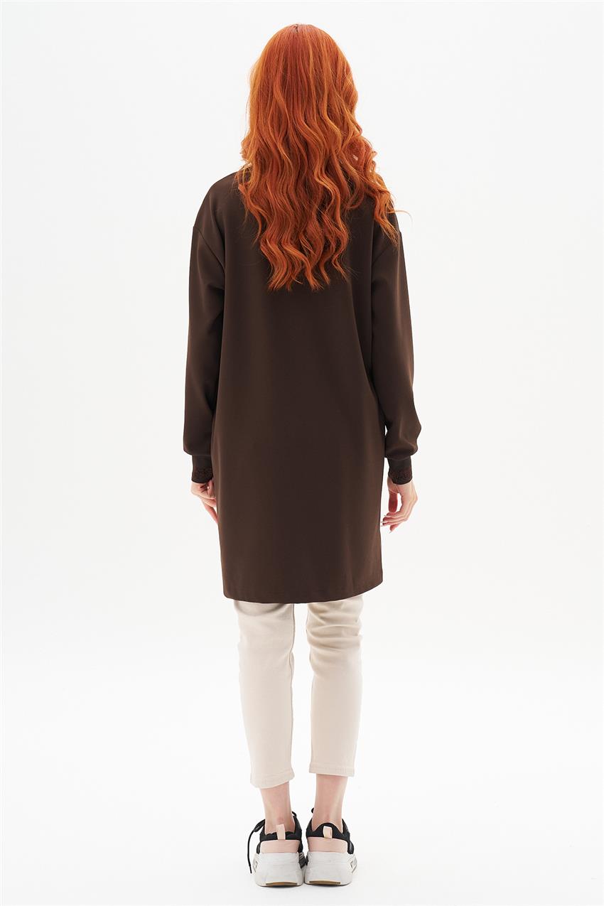 Tunic-Dark Brown 24KT418-5008