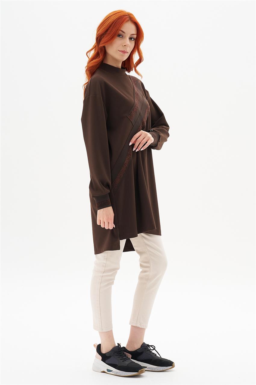 Tunic-Dark Brown 24KT418-5008