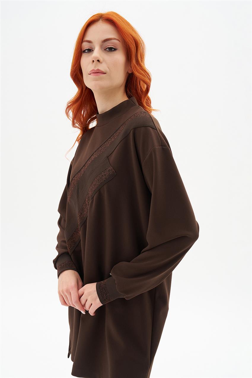 Tunic-Dark Brown 24KT418-5008