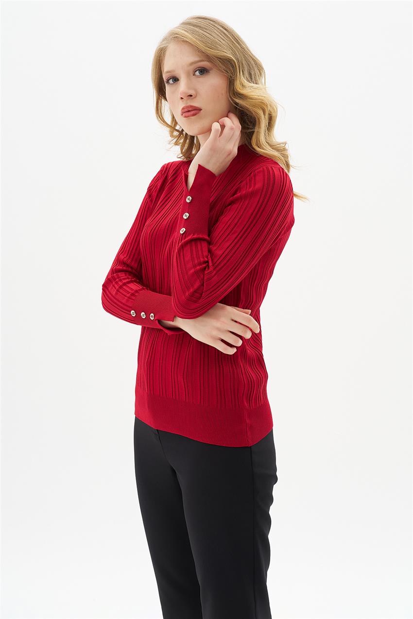 Blouse-Red 24KTD301-1905