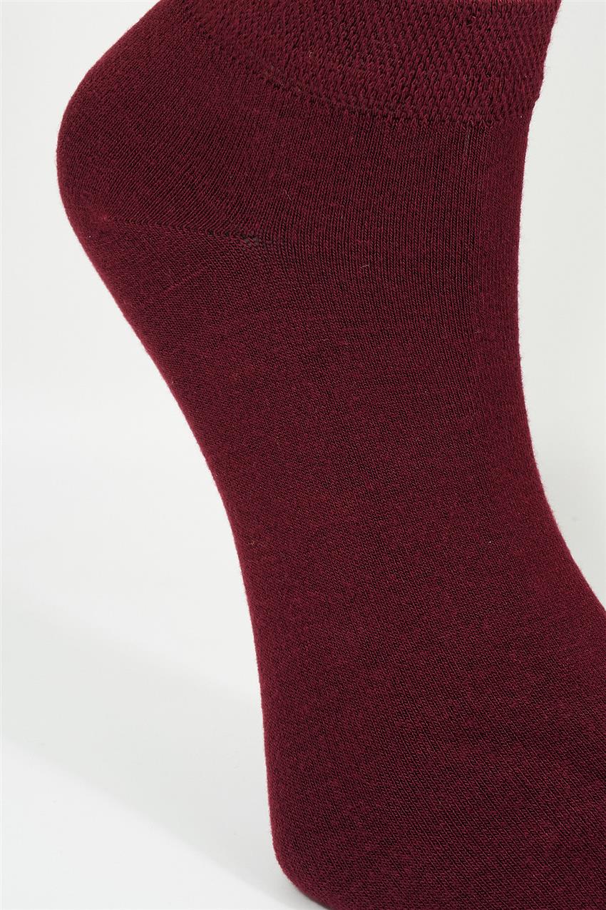 Basic Bambu Çorap-Bordo 25050-67