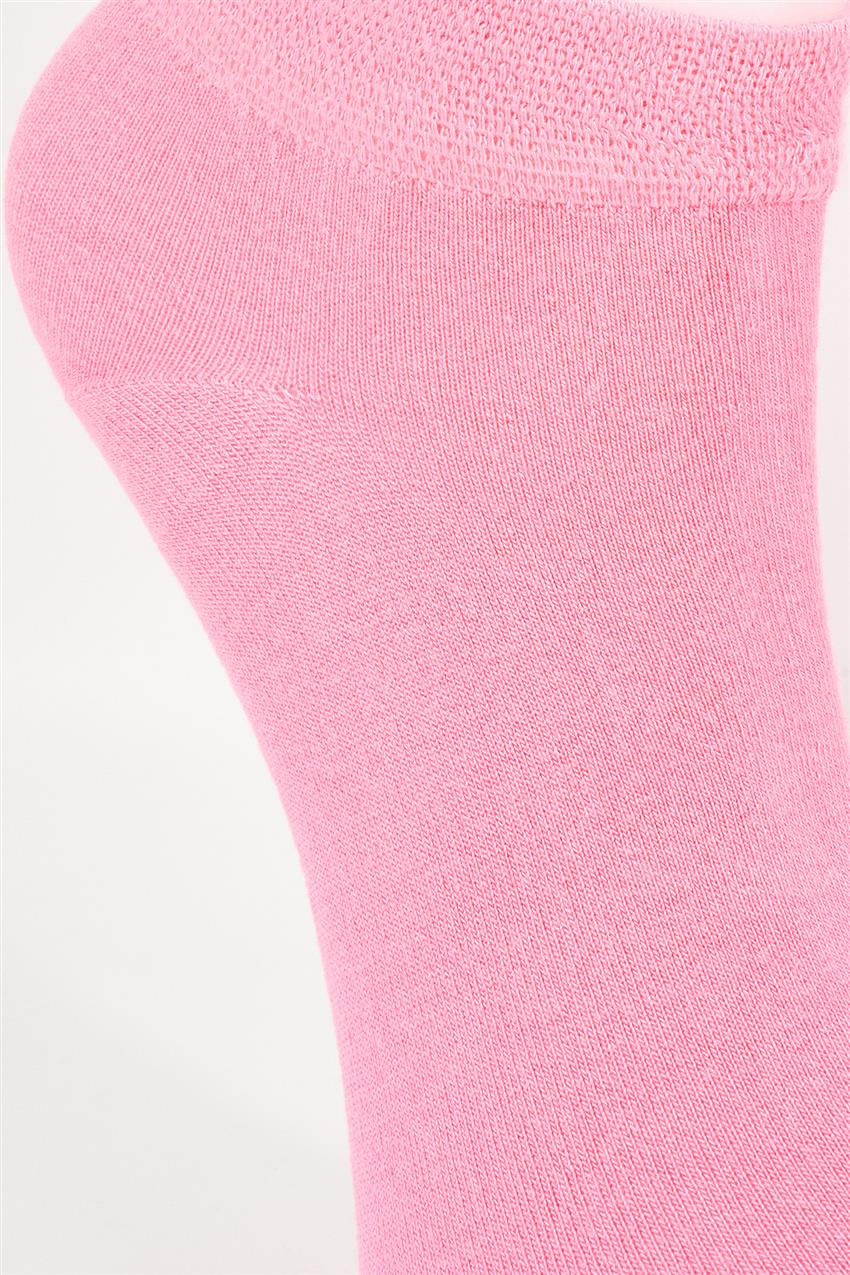 Basic Bambu Babet Çorap-Pembe 68501-42