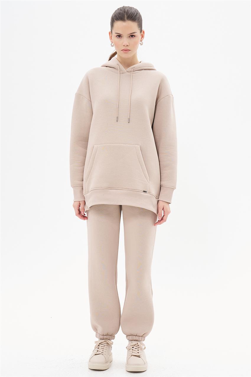 Basic Oversize Taş Sweatshirt