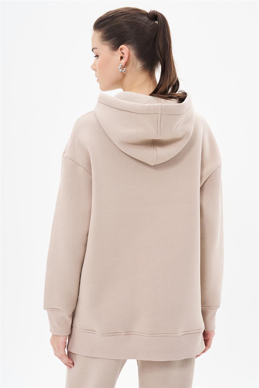 Basic Oversize Taş Sweatshirt